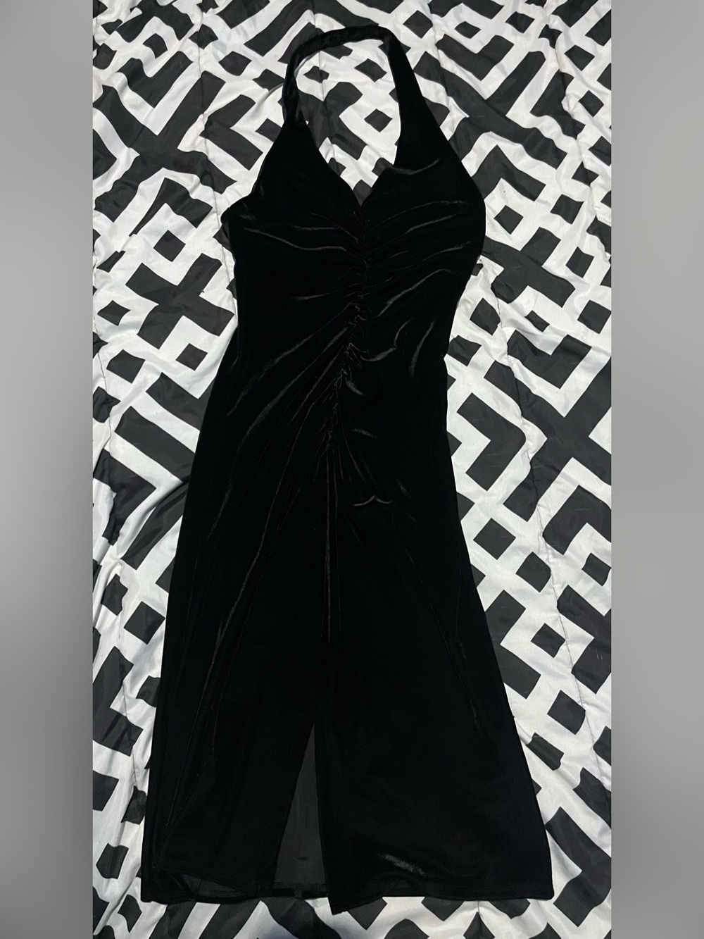 BCBG Paris Black Velvet Dress